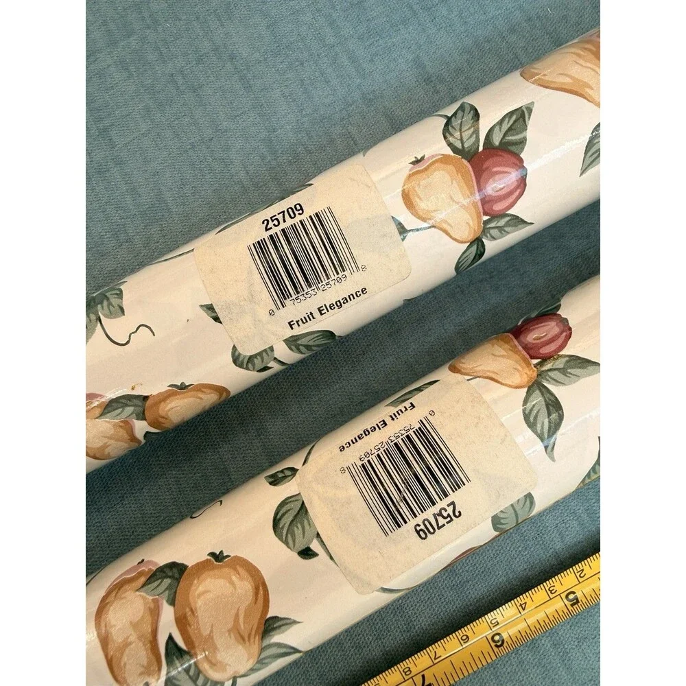 Vintage Duck Self Adhesive Easy Liner Fruit Elegance Kitchen Shelf 12 In X 5 Yd